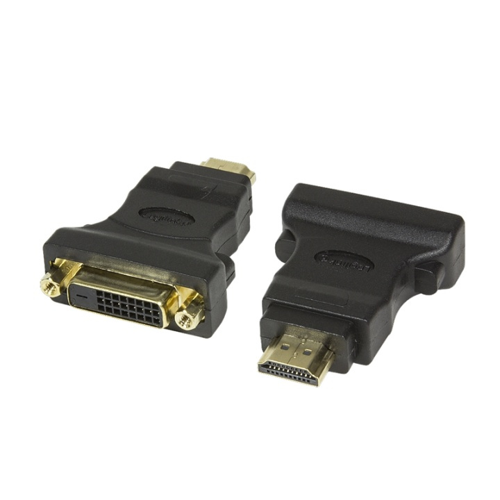 LogiLink HDMI-hane -> DVI-D-hona i gruppen Elektronikk / Kabler og adaptere / HDMI / Adaptere hos TP E-commerce Nordic AB (38-76806)