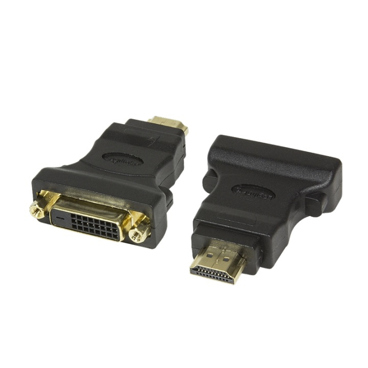 LogiLink HDMI hann -> DVI-D hunn i gruppen Elektronikk / Kabler og adaptere / HDMI / Adaptere hos TP E-commerce Nordic AB (38-76806)