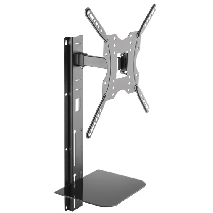 LogiLink TV-veggbrakett med hylle 32-55