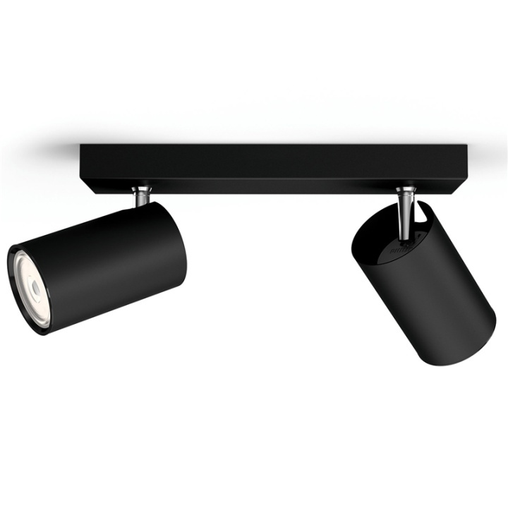 Philips myLiving Kosipo 2 Spotlight svart i gruppen Elektronikk / Lys / Taklamper hos TP E-commerce Nordic AB (38-76889)