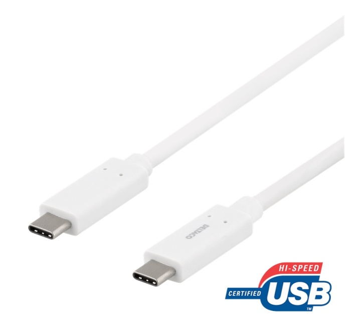 USBC 3.1 GEN2 10Gbps/3A/E-markør 0,5 m i gruppen SMARTTELEFON & NETTBRETT / Ladere og Kabler / Kabler / Kabler type C hos TP E-commerce Nordic AB (38-77094)