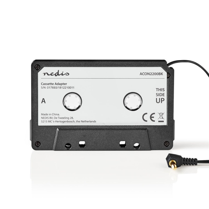 Nedis Bilstereo Aux Cassette Adapter | 3.5 mm | Kabellengde: 1.00 m | Sort i gruppen Bil / Billyd & Multimedia / Musikkmottakere hos TP E-commerce Nordic AB (38-77345)