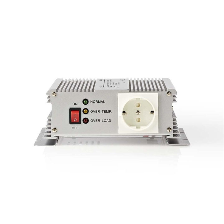 Nedis Power Inverter Modifisert sinusbølge | Inngangsspenning: 24 V DC | Enhetens strømuttak: Type F (CEE 7/3) | 230 V AC 50 Hz | 600 W | Topp effekt: 1500 W | Batteriklemmer | Sølv i gruppen HJEM, HUS OG HAGE / El og belysning / Spenningsomformer hos TP E-commerce Nordic AB (38-77437)