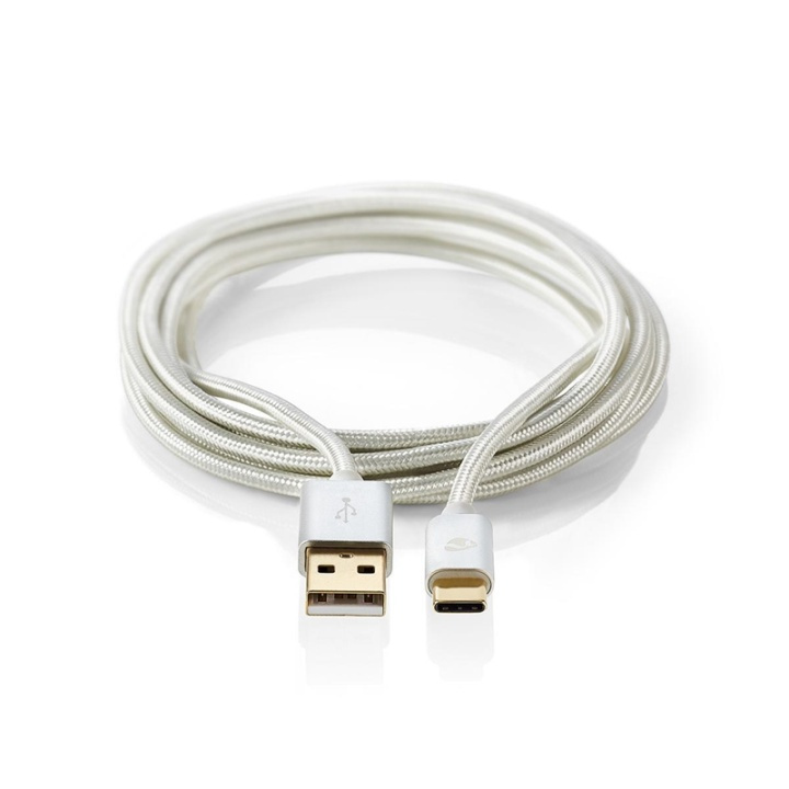 Nedis USB-kabel | USB 2.0 | USB-A Han | USB-C™ Hann | 15 W | 480 Mbps | Gull belagt | 1.00 m | Rund | Flettet / Nylon | Aluminium | Deksel Vindusboks i gruppen SMARTTELEFON & NETTBRETT / Ladere og Kabler / Kabler / Kabler type C hos TP E-commerce Nordic AB (38-77537)