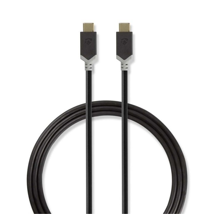 Nedis USB-kabel | USB 3.2 Gen 1 | USB-C™ Hann | USB-C™ Hann | 60 W | 4K@60Hz | 5 Gbps | Nikkel belagt | 1.00 m | Rund | PVC | Antrasitt | Vindus boks i gruppen SMARTTELEFON & NETTBRETT / Ladere og Kabler / Kabler / Kabler type C hos TP E-commerce Nordic AB (38-77554)