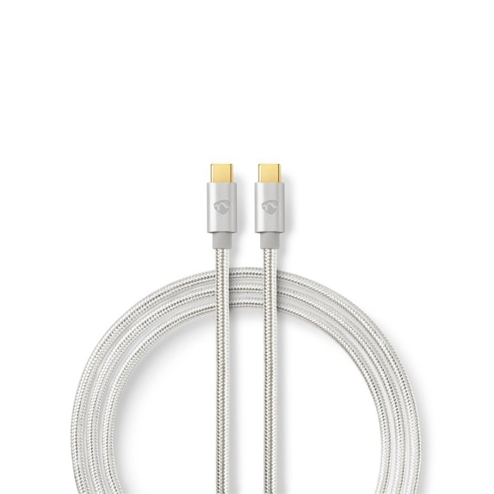 Nedis USB-kabel | USB 3.2 Gen 1 | USB-C™ Hann | USB-C™ Hann | 60 W | 4K@60Hz | 5 Gbps | Gull belagt | 2.00 m | Rund | Flettet / Nylon | Aluminium | Deksel Vindusboks i gruppen SMARTTELEFON & NETTBRETT / Ladere og Kabler / Kabler / Kabler type C hos TP E-commerce Nordic AB (38-77556)