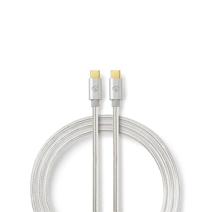 Nedis USB-kabel | USB 3.2 Gen 2 | USB-C™ Hann | USB-C™ Hann | 100 W | 4K@60Hz | 10 Gbps | Gull belagt | 1.00 m | Rund | Flettet / Nylon | Aluminium | Deksel Vindusboks i gruppen SMARTTELEFON & NETTBRETT / Ladere og Kabler / Kabler / Kabler type C hos TP E-commerce Nordic AB (38-77557)