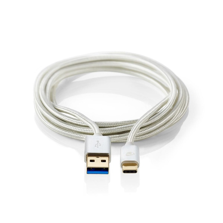 Nedis USB-kabel | USB 3.2 Gen 1 | USB-A Han | USB-C™ Hann | 15 W | 5 Gbps | Gull belagt | 2.00 m | Rund | Flettet / Nylon | Aluminium | Deksel Vindusboks i gruppen SMARTTELEFON & NETTBRETT / Ladere og Kabler / Kabler / Kabler type C hos TP E-commerce Nordic AB (38-77563)