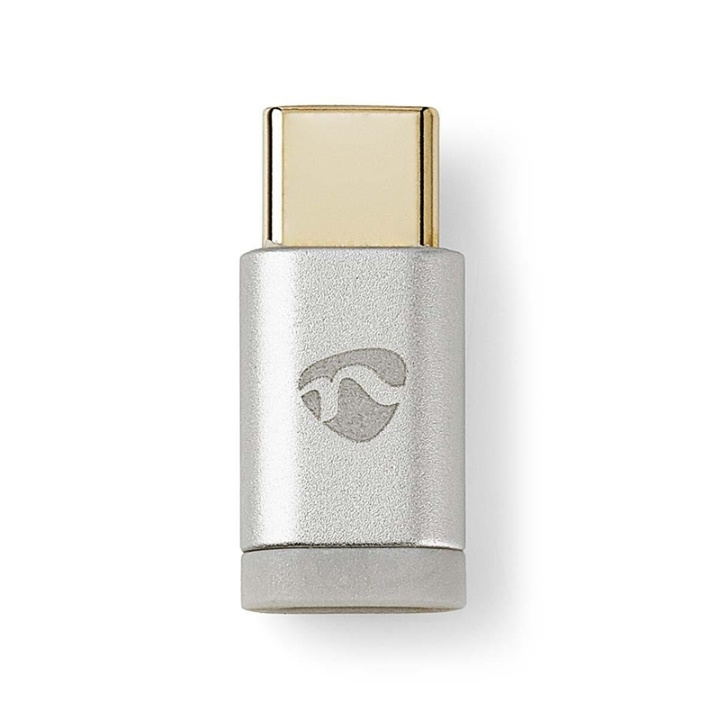 Nedis USB-C™ Adapter | USB 2.0 | USB-C™ Hann | USB Micro-B Hun | 480 Mbps | Rund | Gull belagt | Sølv | Deksel Vindusboks i gruppen SMARTTELEFON & NETTBRETT / Ladere og Kabler / Adaptere hos TP E-commerce Nordic AB (38-77577)