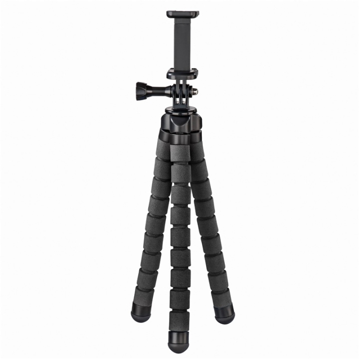 Hama Bordsstativ Flex Smartphone & GoPro 26cm Svart i gruppen Elektronikk / Foto og video / Fotograferingsutstyr / Stativer hos TP E-commerce Nordic AB (38-77688)