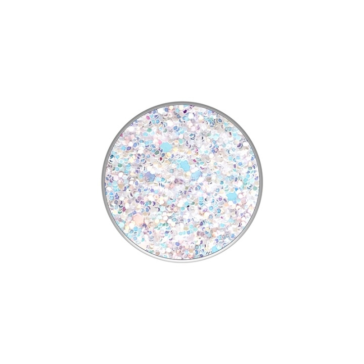 PopSockets Sparkle Snow White Avtagbart Grip med Ställfunktion Premium i gruppen SMARTTELEFON & NETTBRETT / Annet tilbehør / Popsockets hos TP E-commerce Nordic AB (38-77881)