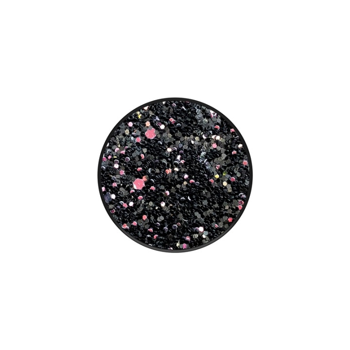 PopSockets Sparkle Black Avtagbart Grip med Ställfunktion Premium i gruppen SMARTTELEFON & NETTBRETT / Annet tilbehør / Popsockets hos TP E-commerce Nordic AB (38-77882)