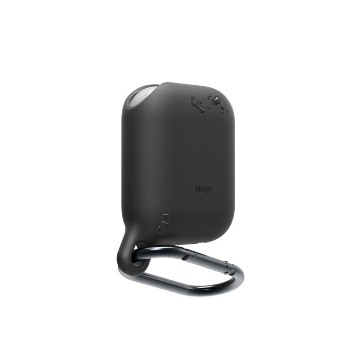 Elago Etui for Airpod Vanntett med Hengekrok Svart i gruppen Elektronikk / Lyd & Bilde / Hodetelefoner & Tilbehør / Tilbehør hos TP E-commerce Nordic AB (38-77947)