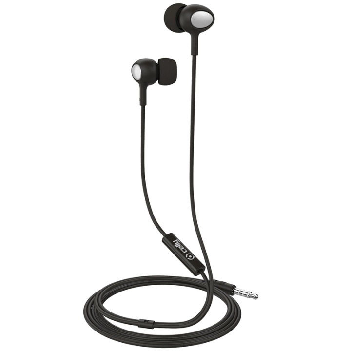 Celly UP500 Stereoheadset In-ear Sv i gruppen Elektronikk / Lyd & Bilde / Hodetelefoner & Tilbehør / Hodetelefoner hos TP E-commerce Nordic AB (38-78120)