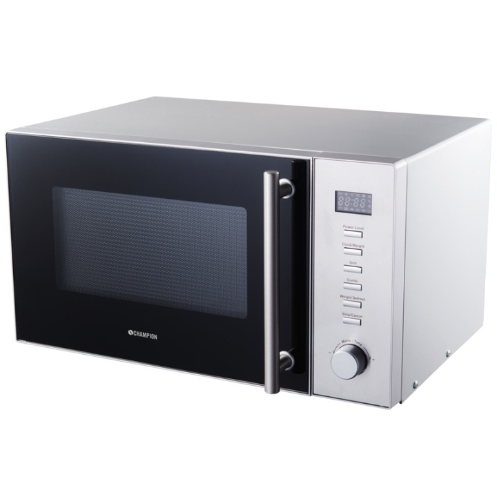Champion Mikrobølgeovn Pro 23L 900W MW135 rustfritt stål i gruppen HJEM, HUS OG HAGE / Husholdningsapparater / Mikrobølgeovner hos TP E-commerce Nordic AB (38-78147)