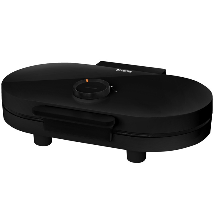 Champion Vaffeljern Double 1600W VJ420 Svart i gruppen HJEM, HUS OG HAGE / Husholdningsapparater / Vaffeljern hos TP E-commerce Nordic AB (38-78151)