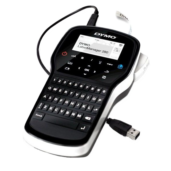DYMO LabelManager 280 Kit inkludert koffert i gruppen Datautstyr / Skrivere og tilbehør / Skrivere / Kvitteringsskrivere og tilbehør hos TP E-commerce Nordic AB (38-78228)