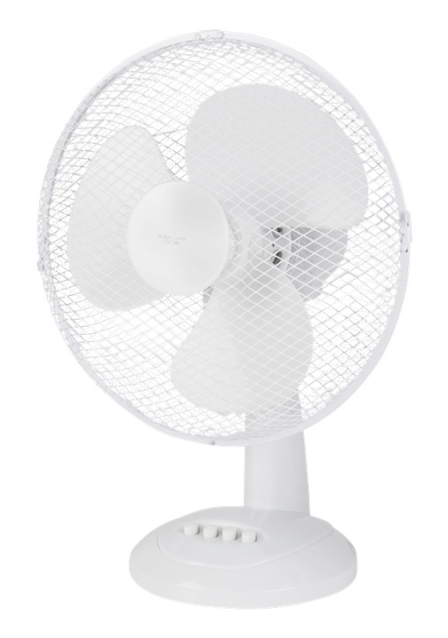 NORDIC HOME Desk Fan, 310mm, three speed setting, 40W, tiltabl i gruppen HJEM, HUS OG HAGE / Vifter og klimaprodukter / Vifter hos TP E-commerce Nordic AB (38-78263)