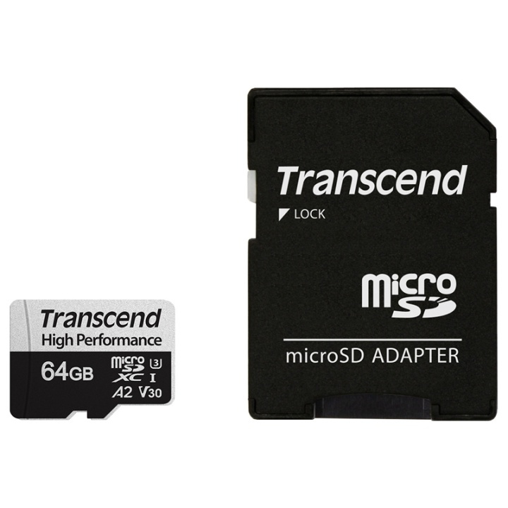 Transcend microSDXC 64GB U3 (R100/W85) i gruppen Elektronikk / Lagringsmedia / Minnekort / SD/SDHC/SDXC hos TP E-commerce Nordic AB (38-78295)