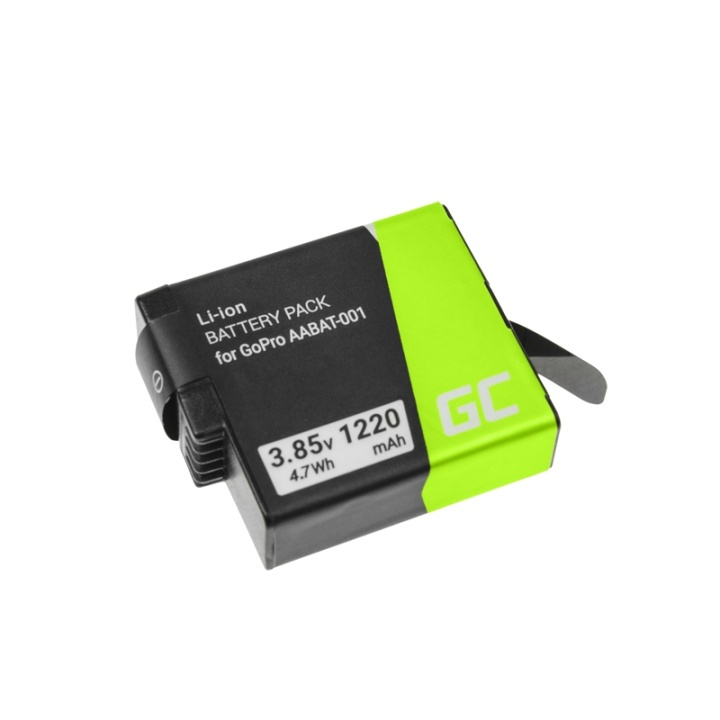 Batteri till GoPro HD HERO5 HERO6 HERO7 Black 3.85V 1220mAh i gruppen SPORT, FRITID & HOBBY / Action kameraer og tilbehør / Tilbehør til actionkamera hos TP E-commerce Nordic AB (38-78640)