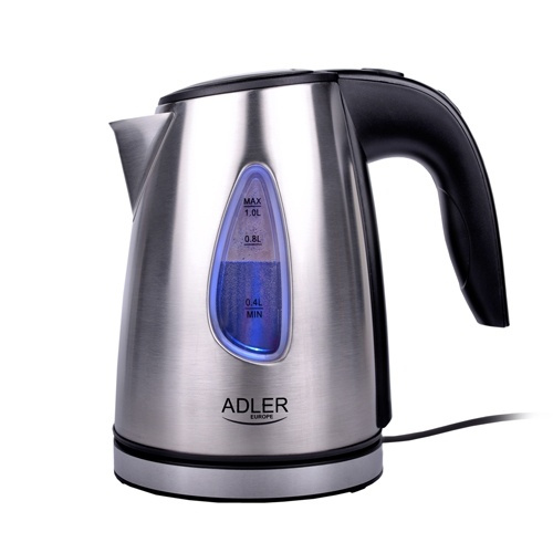 Adler AD1203 Vannkoker i metall, 1 liter i gruppen HJEM, HUS OG HAGE / Husholdningsapparater / Vann og juice / Vannkokere hos TP E-commerce Nordic AB (38-79159)