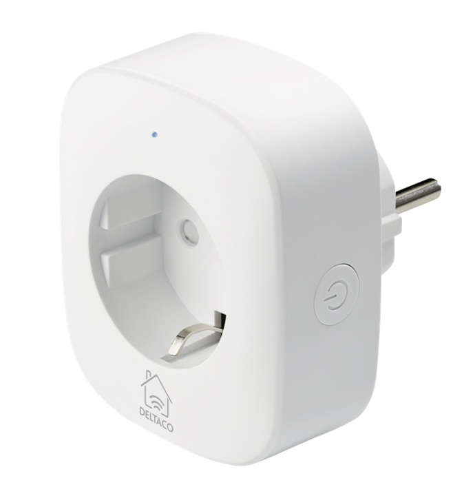 DELTACO Smart hjemmebryter, WiFi, energimåler, hvit i gruppen HJEM, HUS OG HAGE / Smarthus / Energimåler hos TP E-commerce Nordic AB (38-79217)