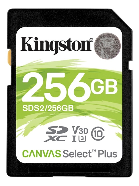 Kingston 256GB SDXC Canvas Select Plus 100R C10 UHS-I U3 V30 i gruppen Elektronikk / Lagringsmedia / Minnekort / SD/SDHC/SDXC hos TP E-commerce Nordic AB (38-79232)