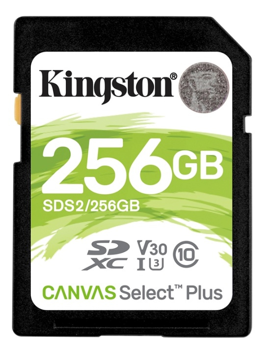 Kingston 256 GB SDXC Canvas Select Plus 100R C10 UHS-I U3 V30 i gruppen Elektronikk / Lagringsmedia / Minnekort / SD/SDHC/SDXC hos TP E-commerce Nordic AB (38-79232)