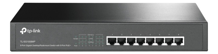 TL-LINK 8-Port Gigabit PoE+ Switch, 8 Gigabit RJ45 Ports, 802.3at/af i gruppen Datautstyr / Nettverk / PoE hos TP E-commerce Nordic AB (38-79258)