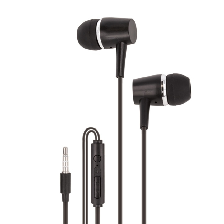 Maxlife MXEP-02 - In-Ear hörlurar med mic, Svart i gruppen Elektronikk / Lyd & Bilde / Hodetelefoner & Tilbehør / Hodetelefoner hos TP E-commerce Nordic AB (38-79272)