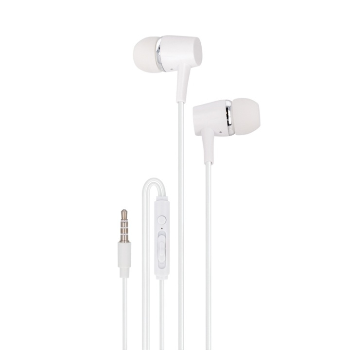 Maxlife MXEP-02 - In-Ear-hodetelefoner med mikrofon, hvit i gruppen Elektronikk / Lyd & Bilde / Hodetelefoner & Tilbehør / Hodetelefoner hos TP E-commerce Nordic AB (38-79273)