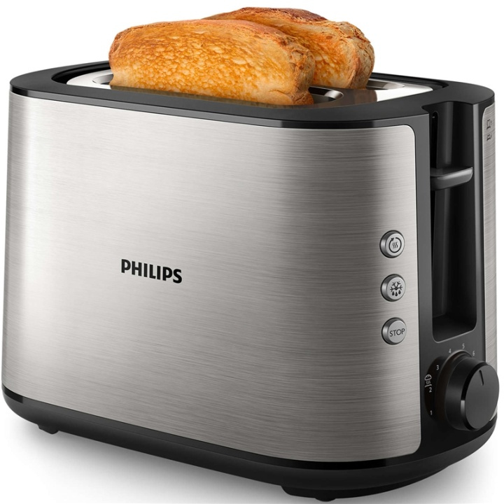 Philips Brødrister HD2650 Rustfritt stål 2 plater i gruppen HJEM, HUS OG HAGE / Husholdningsapparater / Brødristere og toastjern / Brødristere hos TP E-commerce Nordic AB (38-79497)
