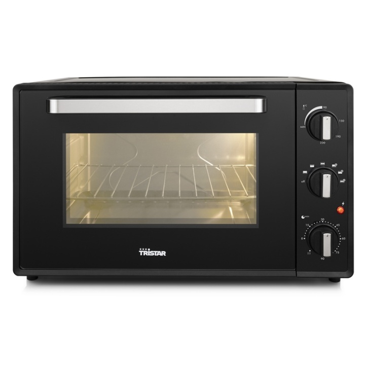 Tristar Varmluftsovn 48l Svart Timer i gruppen HJEM, HUS OG HAGE / Husholdningsapparater / Benkkomfyrer og kokeplater hos TP E-commerce Nordic AB (38-79544D)