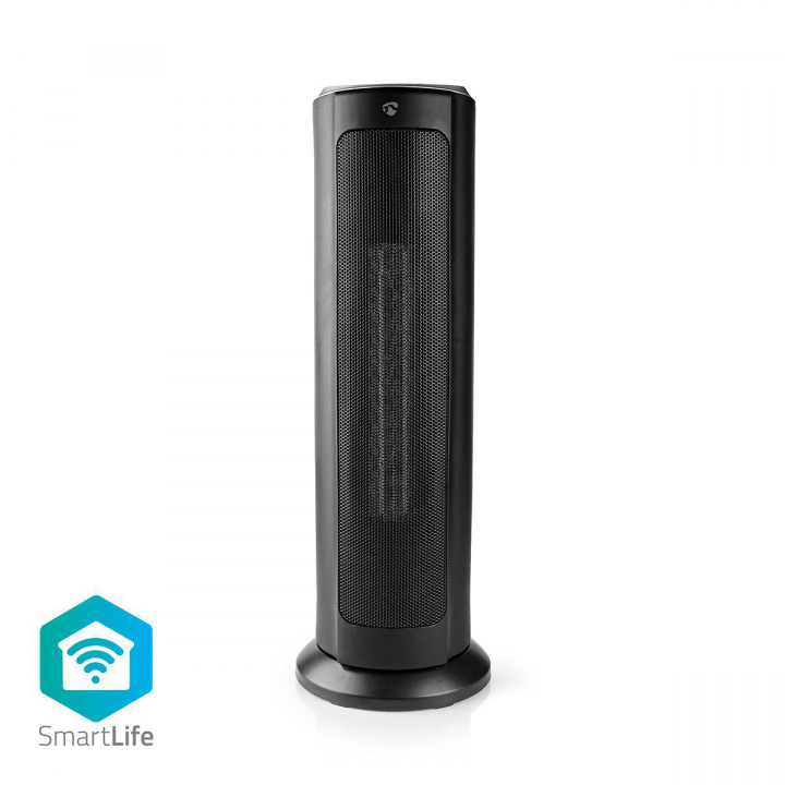 Nedis SmartLife Keramisk PTC Varmevifte | Wi-Fi | 2000 W | 3 Varmeinnstillinger | Svingning | Display | 15 - 35 °C | Android™ / IOS | Sort i gruppen HJEM, HUS OG HAGE / Vifter og klimaprodukter / Vifteovner hos TP E-commerce Nordic AB (38-79735)