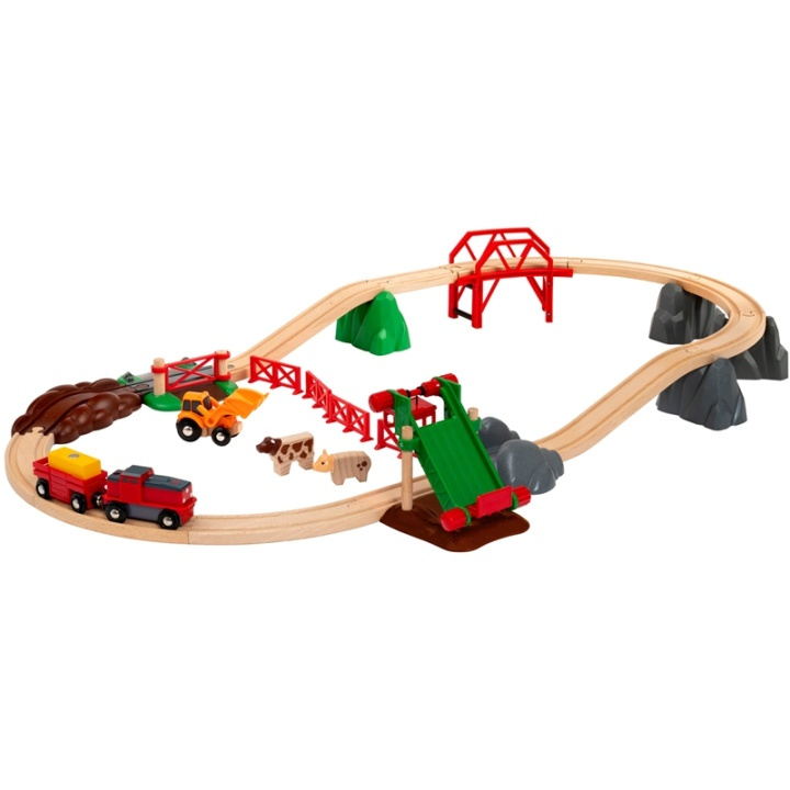 Brio 33984 Bondegårdssett med dyr i gruppen LEKER, BARN OG BABY / Leker / Byggeleker / Brio Tågbanor hos TP E-commerce Nordic AB (38-79969)