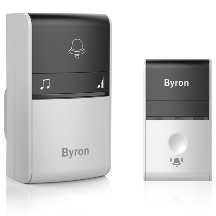 Byron Trådløs dørklokke Kinetic Uten batteri i gruppen HJEM, HUS OG HAGE / Smarthus / Dørklokker hos TP E-commerce Nordic AB (38-79983)