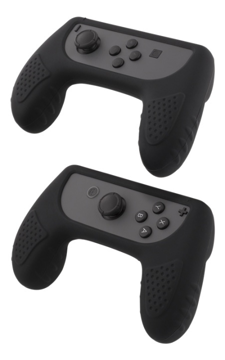 DELTACO GAMING Nintendo Switch Joy-Con silicone grips, black i gruppen Elektronikk / TV-spill & tilbehør / Nintendo Switch / Tilbehør hos TP E-commerce Nordic AB (38-80052)