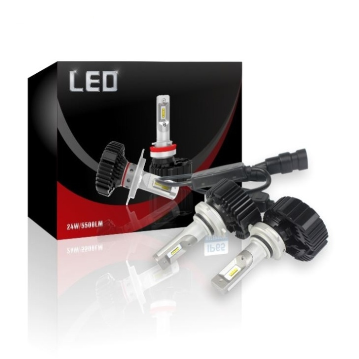 LED Conversion 7 Plus, 9006, 24W/lampe, 5500LM, 2-pk i gruppen Bil / Bilbelysning / LED-fjernlys og -nærlys hos TP E-commerce Nordic AB (38-80145)