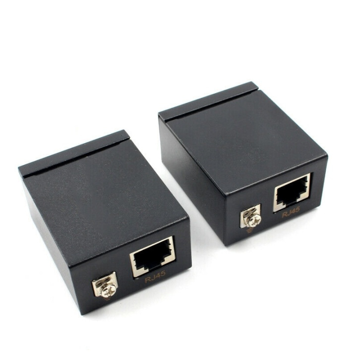 VGA extender via cat-5e/cat 6 kabel, 60 m i gruppen Datautstyr / Kabler og adaptere / VGA / Adaptere hos TP E-commerce Nordic AB (38-80516)