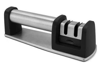 Knivslip, 2 sliphjul, Rostfritt stål i gruppen HJEM, HUS OG HAGE / Kjøkkenutstyr / Kjøkkenkniver og knivslipere hos TP E-commerce Nordic AB (38-80559)