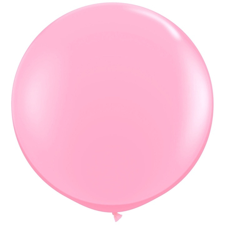 GIGANTISK ballong, 100 cm, 1st, Rosa i gruppen LEKER, BARN OG BABY / Spise & drikke / Barneselskap & party hos TP E-commerce Nordic AB (38-80804)