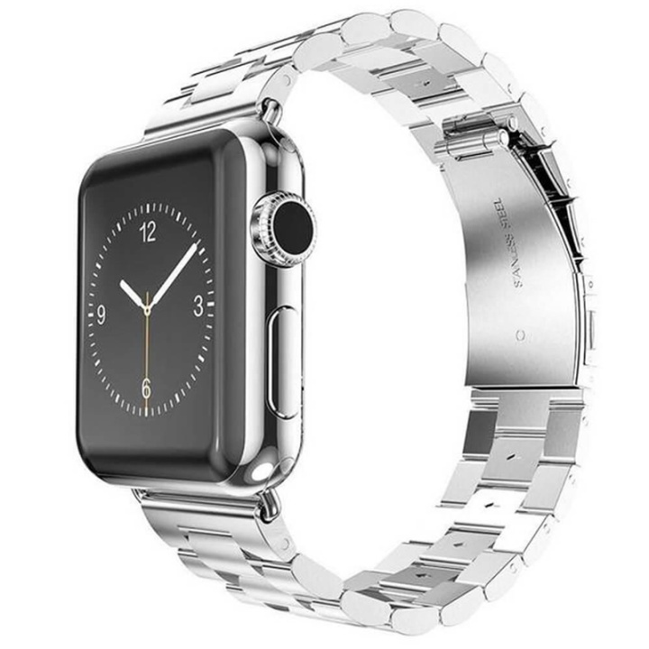 Klokkearmbånd i rustfritt stål til Apple Watch, 38mm i gruppen SMARTTELEFON & NETTBRETT / Trening, hjem og fritid / Apple Watch og tilbehør / Tilbehør hos TP E-commerce Nordic AB (38-80907)