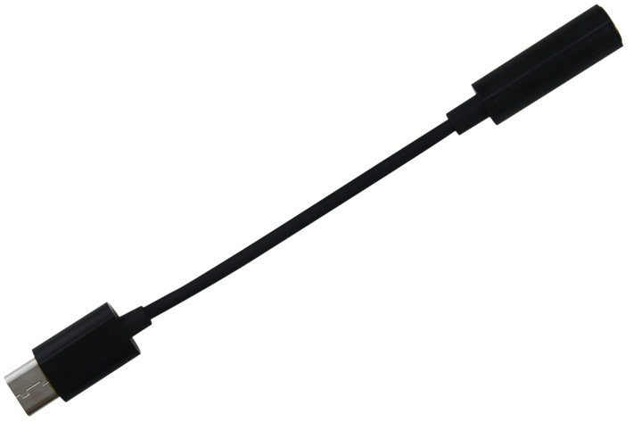 USB-C til 3,5 mm adapter, svart i gruppen SMARTTELEFON & NETTBRETT / Ladere og Kabler / Adaptere hos TP E-commerce Nordic AB (38-80911)