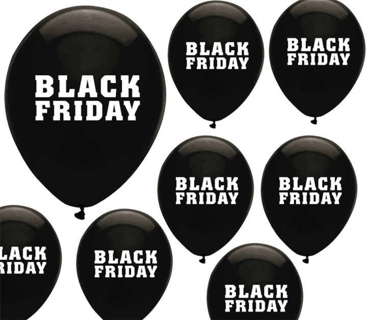 100-pakke Black Friday ballonger i gruppen SPORT, FRITID & HOBBY / Morsomme produkter / Morsomme produkter hos TP E-commerce Nordic AB (38-80926)