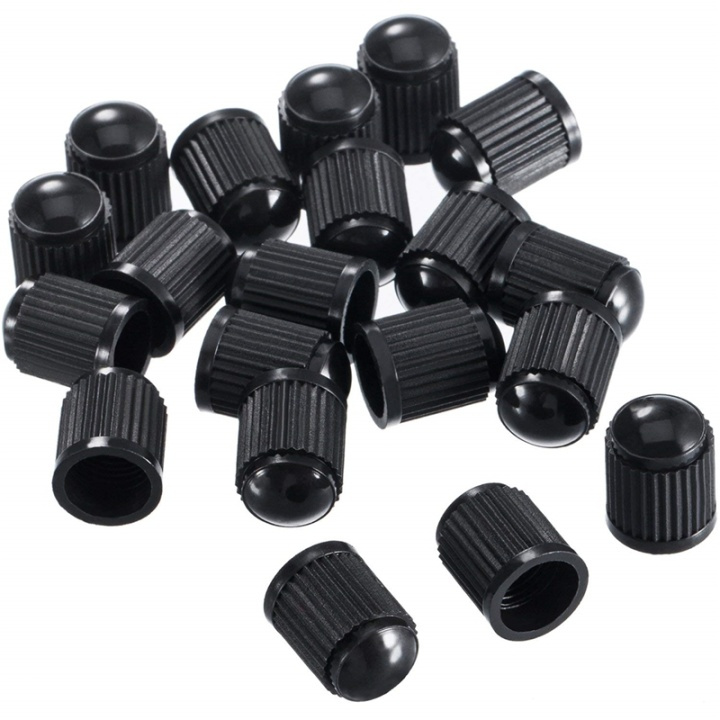 Ventilhattar 100-pack, Plast, Svart i gruppen Bil / Tilbehør / Accessories / Annet biltilbehør hos TP E-commerce Nordic AB (38-80969)