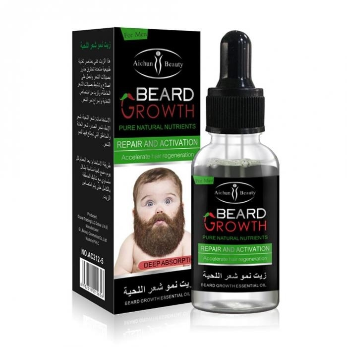 Skjeggolje, skjeggvekst 30 ml i gruppen HELSE OG SKJØNNHET / Hår & styling / Skjeggpleie / Skjeggolje hos TP E-commerce Nordic AB (38-80990)