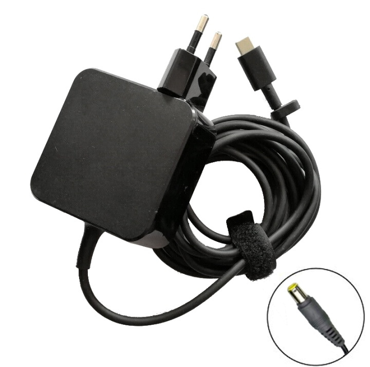 AC adapter till Lenovo IBM 7.9*5.5 ThinkPad T400 T410 T60 R61 65W i gruppen Datautstyr / Bærbare datamaskiner og tilbehør / Lader / Vegglader / IBM/Lenovo hos TP E-commerce Nordic AB (38-81042)