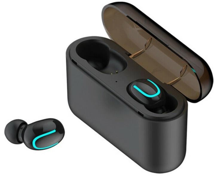 HBQ-Q32 Trådløse hodetelefoner, Bluetooth 5.0, med strømboks, svart i gruppen Elektronikk / Lyd & Bilde / Hodetelefoner & Tilbehør / Hodetelefoner hos TP E-commerce Nordic AB (38-81052)