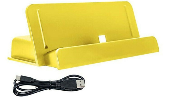 Ladestativ for Switch og Switch Lite, gul i gruppen Elektronikk / TV-spill & tilbehør / Nintendo Switch / Tilbehør hos TP E-commerce Nordic AB (38-81070)