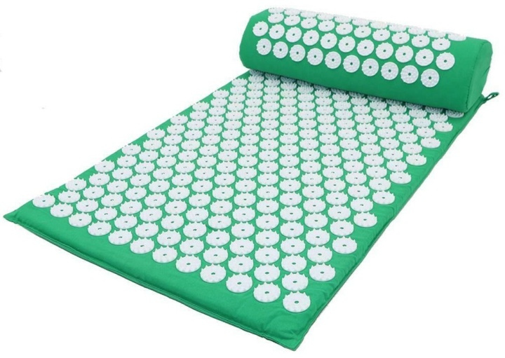 Neglematte med pute for å lindre smerte og stress, Grønn i gruppen HELSE OG SKJØNNHET / Massasje og velvære / Massasje hos TP E-commerce Nordic AB (38-81132)